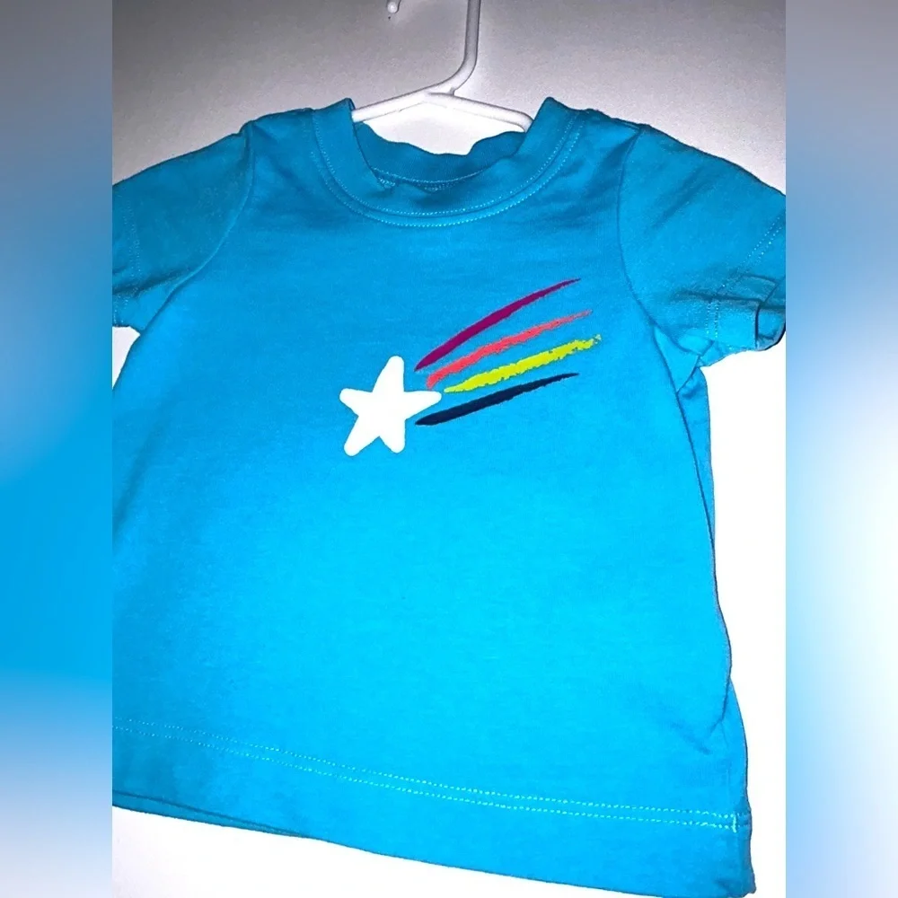 Hanna Anderson 100% organic cotton top Moon and Stars 3-6 months